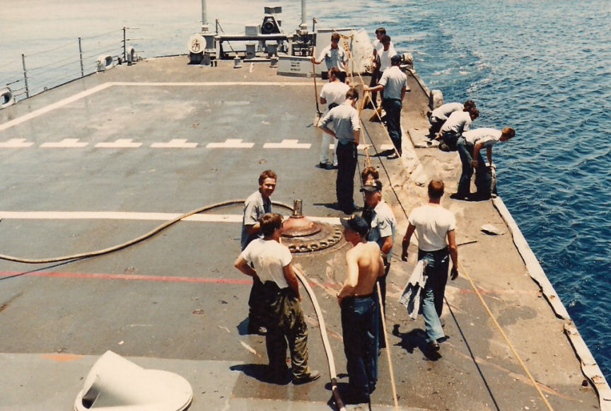 USS Dale Damage